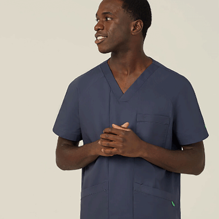 SALE NNT Uniform Mens Next Gen Anti Bacterial Carl Nurse Work Scrub Top CATRFV