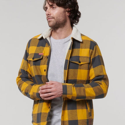 WINTER SALE! Hard Yakka Mens Heritage Trucker Sherpa Warm Work Jacket Y06823