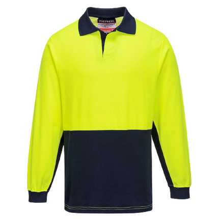 SALE Portwest Long Sleeve Food Industry Cotton Comfort Polo Work Safety MF213