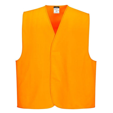 Portwest Mens 2 Packs Hi-Vis Comfortable Lightweight  Day Vest C478