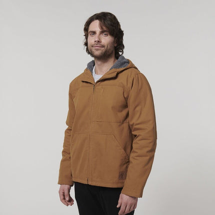 WINTER SALE! Hard Yakka Mens Heritage Hooded Pocket Insulated Zip Jacket Y06744
