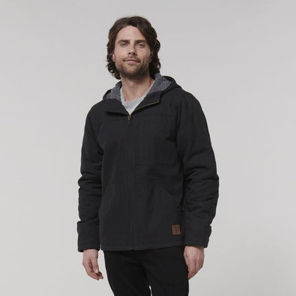 WINTER SALE! Hard Yakka Mens Heritage Hooded Pocket Insulated Zip Jacket Y06744