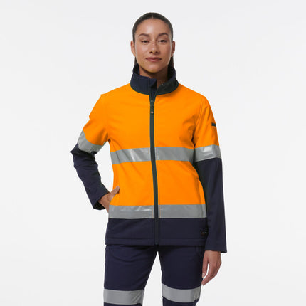 KingGee Women 4 Packs Reflective Spliced Softshell Safety Work Jacket K45006