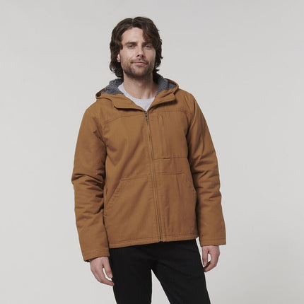 WINTER SALE! Hard Yakka Mens Heritage Hooded Pocket Insulated Zip Jacket Y06744