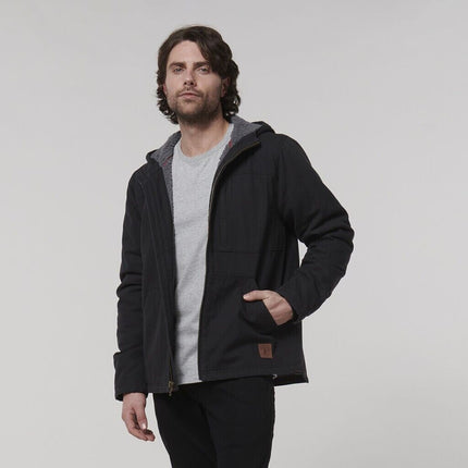 WINTER SALE! Hard Yakka Mens Heritage Hooded Pocket Insulated Zip Jacket Y06744