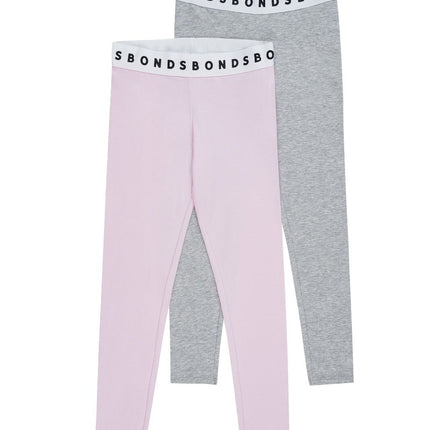 Bonds Girls Hipster Leggings Comfortable Elastic Stretchy Cotton 8 Pack KWE7K
