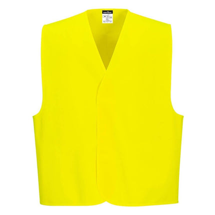 Portwest Mens 2 Packs Hi-Vis Comfortable Lightweight  Day Vest C478