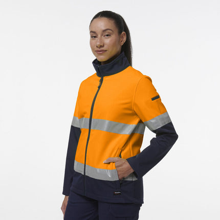 KingGee Women 4 Packs Reflective Spliced Softshell Safety Work Jacket K45006