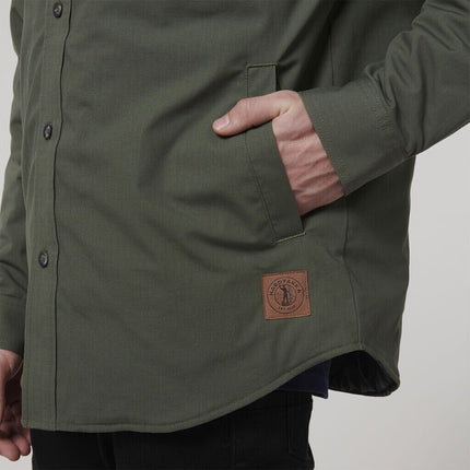 WINTER SALE ! Hard Yakka Mens Quilted Adjustable Regular Solid Shacket Y06691