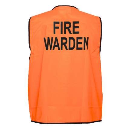Portwest Fire Warden Hi-Vis Vest 4 Packs Class D Comfort Tape Work Safety MV118