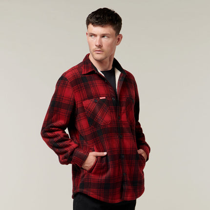 WINTER SALE! Hard Yakka Legends Sherpa Fleece Jacket Free Beanie Work Y06518