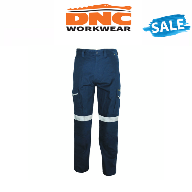 SALE DNC Workwear RipStop Cargo Pants CSR Reflective Taped Tough Pant Work 3386