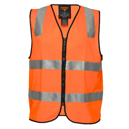 Portwest Visitor Zip Vest D/N 2 Tone Reflective Tape Work Safety MZ106