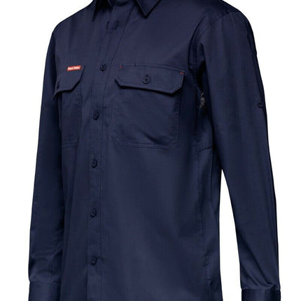 Mens Hard Yakka Core Summer Weight Cool Vented Drill Work Shirt Tradie Y04630