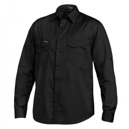 Mens KingGee Tradie Slim Fit Long Sleeve Work Shirt Ultra Lightweight Job K14350