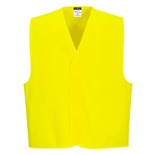 Portwest Mens 4 Packs Hi-Vis Comfortable Lightweight  Day Vest C478
