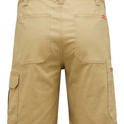 Mens Hard Yakka Core Stretch Cargo Shorts 2 PACK Cotton Drill Work Tough Y05067