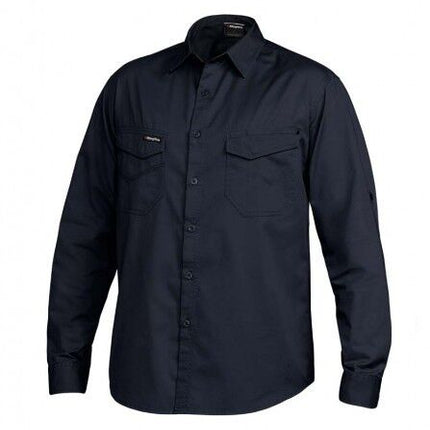 Mens KingGee Tradie Slim Fit Long Sleeve Work Shirt Ultra Lightweight Job K14350