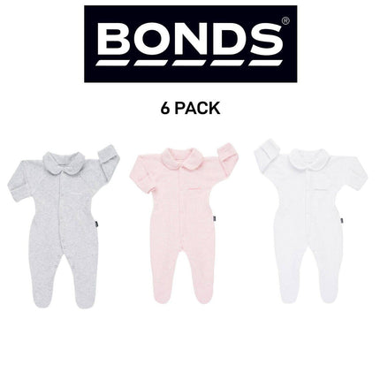 Bonds Baby Originals Poodlette Wondersuit Cosy Collar & Extra Warm 6 Pack BXEFA